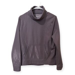 Under Armour ColdGear Purple Mock Neck Pullover Shimmer Finish Size S